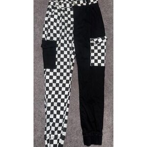 Hot topic black/white check pants